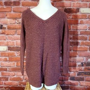 Oversized burgundy sweater